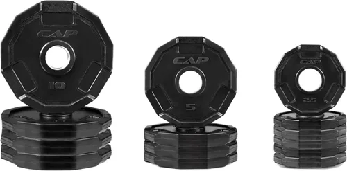 Miniatura 13 de CAP Barbell 2-Inch Olympic Cast Iron Plate Weight Set 75-285 lbs Multiple Options