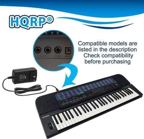 Miniatura 6 de HQRP Adaptador de CA/fuente de alimentación para teclados Casio CTK-431 / CTK431 / CTK-451 / CTK451 Reemplazo de teclados [listado UL] Plus HQRP