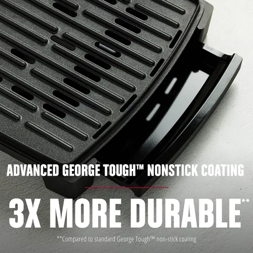 Miniatura 5 de Parrilla eléctrica de contacto sumergible GEORGE FOREMAN® Contact Submersible™, parrilla de 5 porciones - Control de temperatura ajustable, placas