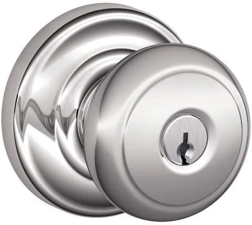 Miniatura 39 de Schlage F10 AND 716 ADD - Pomo Andover con moldura Addison, cerradura de paso para pasillos y armarios, bronce envejecido