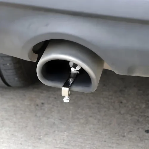Miniatura 5 de 2 piezas de simulador de silbato de sonido turbo, resonador de válvula de soplado de aleación de aluminio para escape de auto, silbato de cola