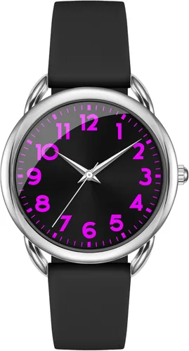 Miniatura 6 de Bisley Watch for Women Numeral Dial Easy to Read Silicone Strap Fit for All Wrist Waterproof Fasion Watch Gift for Her