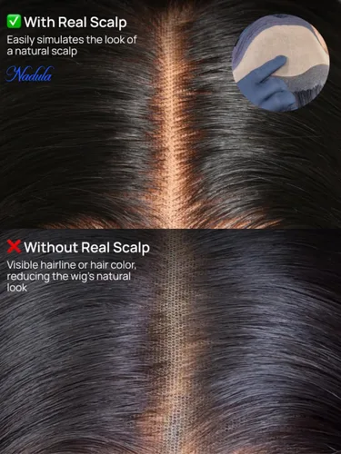 Miniatura 4 de Nadula Bye Bye Cap 13x4 HD Cuero Cabelludo Real 3D Body Wave Pelucas de Encaje Frontal de Cabello Humano Pre Todo, Peluca Sin Pegamento con Cordón