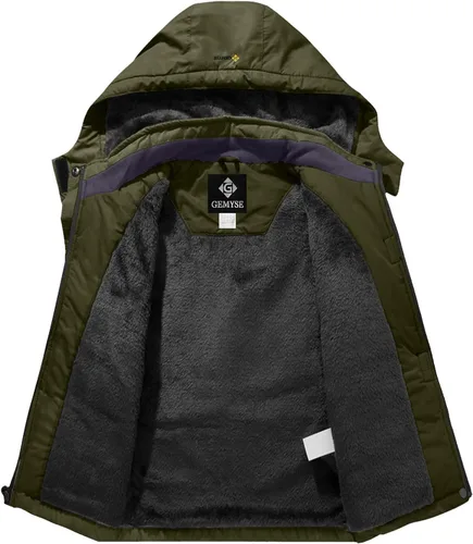 Miniatura 3 de Chaqueta de esquí impermeable para niño con capucha GEMYSE