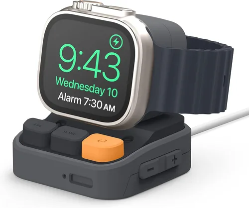 elago Soporte W9 compatible con Apple Watch Ultra3/Ultra2/Ultra/11/10/9/8/7/6/5/4/3/2/1/SE3/SE2/SE1 (1.929 in, 1.811 in, 1.772 in, 1.732 in, 1.654