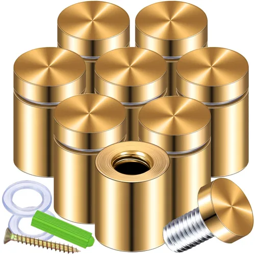 Miniatura 9 de Ferraycle 8 Juegos de Tornillos Separadores de Acero Inoxidable para Publicidad Montaje Separador Hardware Metálico Hardware de Montaje de Letreros