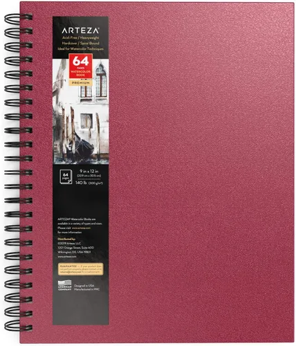 Miniatura 8 de Arteza - Cuaderno de bocetos de acuarela con tapa dura. Negro