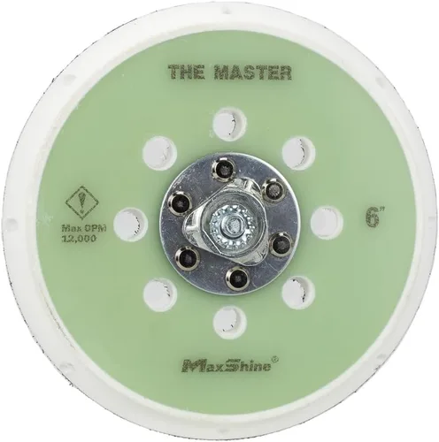 Miniatura 5 de Maxshine Placa de respaldo universal de doble acción de gancho y bucle de 6 pulgadas - Se adapta a pulidores DA con rosca de 5/16 pulgadas - Soporta
