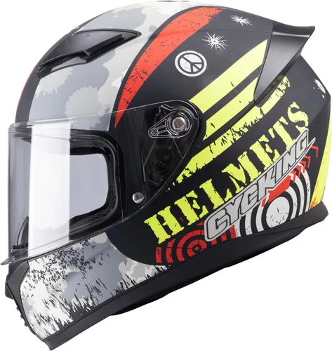 Miniatura 11 de Casco de motocicleta de cara completa, aprobado por DOT, casco de bicicleta de calle para adultos, hombres y mujeres, carcasa de ABS con visera