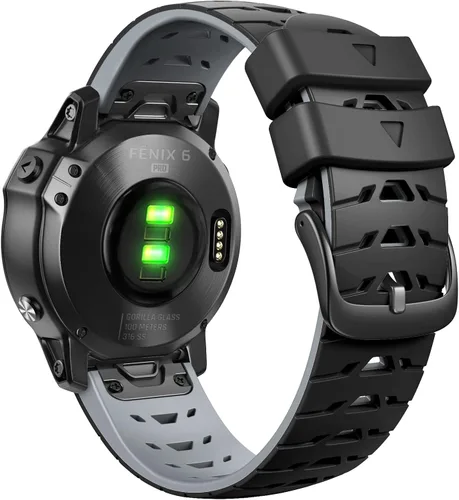 Miniatura 10 de Para Garmin Fenix 5/5 Plus, Fenix 6/6 Pro, Fenix 7, Forerunner 935/945, Instinct/Approach S62, repuesto de correa de reloj de silicona suave
