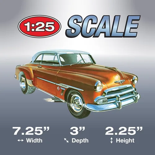 Miniatura 4 de Kit de modelo AMT Skill 2 Edición Deluxe Retro 2-en-1 Chevrolet Bel Air 1951, a escala 1/25