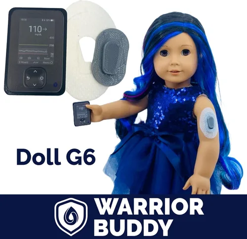 Miniatura 5 de Warrior Buddy - Accesorios para la diabetes compatibles con muñecas de 18 pulgadas o juguetes de peluche (Dexcom G6, plástico)