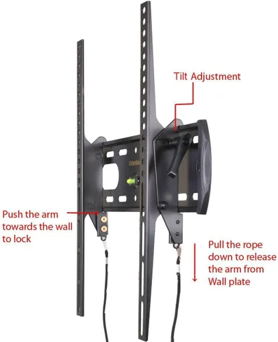 Miniatura 3 de VideoSecu Soporte de pared de TV inclinable de perfil bajo para LG 43LF6300 49UF6700 49LF5500 49LF6300 37LK450 37LV3500 42LK450 42LK520 47LK520