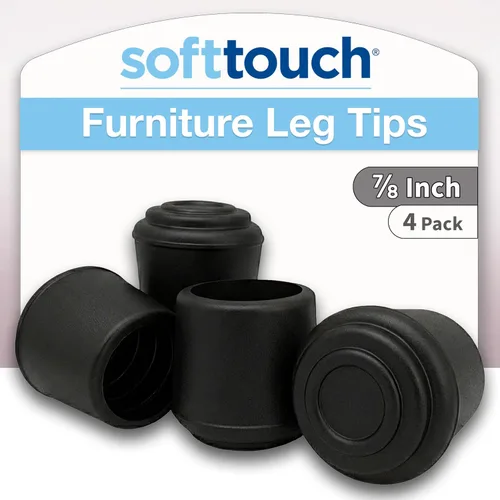 Miniatura 8 de Tacos de goma para patas de 1 pulgada (4 unidades), color negro SoftTouch, 4440695N, negro, 4440295N