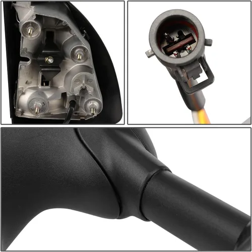 Miniatura 7 de DNA Motoring TWM-004-T888-BK-AM - Par de espejos laterales de remolque calefactables con luz de giro compatibles con 99-07 F250 / F350 / F450 / F550