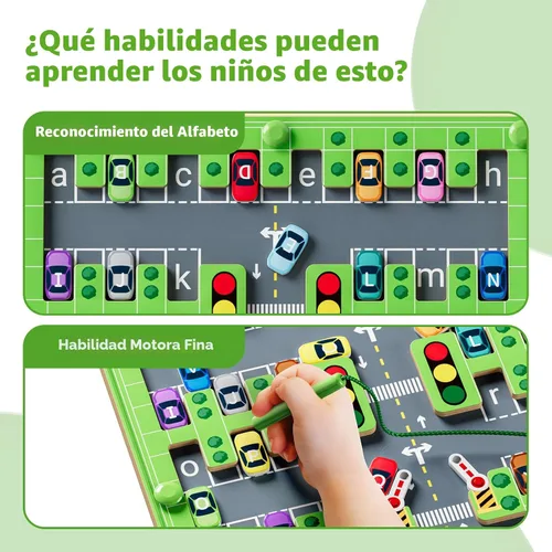 Miniatura 3 de zhiwuzhu Laberinto Magnético del Alfabeto, Juguetes Montessori, Rompecabezas del Alfabeto Juguetes para Niños Pequeños de 2-4 Años, Juguetes