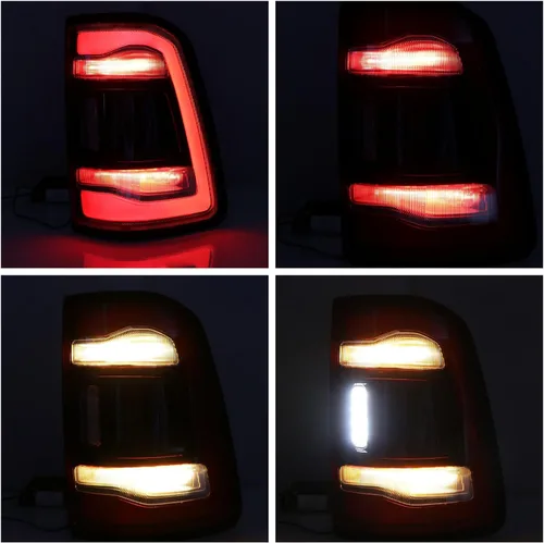 Miniatura 3 de Lochnchn Conjunto de Luces Traseras LED Sin Punto Ciego Compatible con Ram 1500 2019 2020 2021 2022 Lado Derecho del Pasajero Luces Traseras Luz