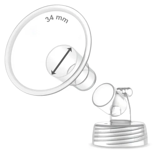 Miniatura 37 de Maymom Brida ancha compatible con bomba Spectra S1 S2, 0.748 in, 1 unidad Una brida transparente