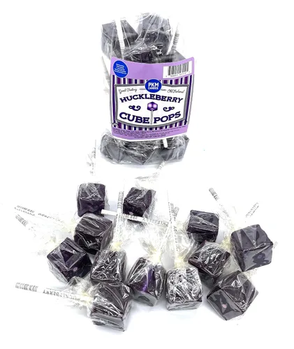 Miniatura 10 de PKM Candies - Paquete de 12 chupones cuadrados cuadrados de moda antigua: paquete de ventosas con sabor envuelto individualmente por Espeez - Party
