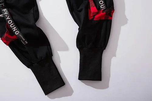 Miniatura 6 de Hello MrLin Pantalones deportivos para hombre, estilo punk, cargo, holgados, tecnológicos, hip hop, pantalones de harén, ropa de calle, pantalones