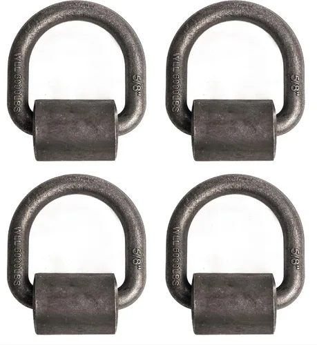 Hi Gear - Correa de trinquete para camión, remolque, de 5/8 pulgadas, 18000 libras, con anilla en D, anclaje de carga (4)