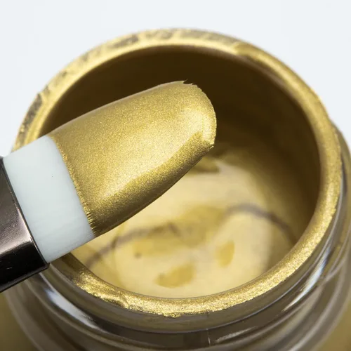 Miniatura 3 de Angelus Pintura acrílica para cuero de oro de 18 quilates nacarada, 4 onzas
