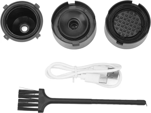 Miniatura 9 de ZJchao Cafetera portátil, 2 en 1, máquina de café universal totalmente automática, cafetera de café con cable de carga tipo C para oficina, camping