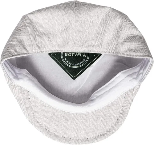Miniatura 6 de BOTVELA Sombrero de verano transpirable para hombre de lino con hiedra plana