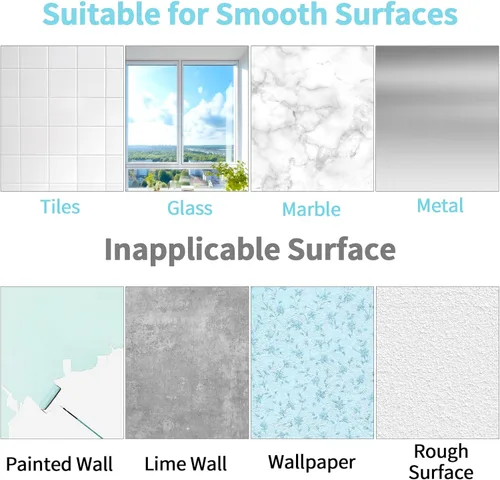 Miniatura 7 de STWWO Ganchos Adhesivos para Paredes Sin Daños 4 Piezas, Ganchos para Toallas de Aluminio Resistente con Adhesivo Fuerte para Baños para Ducha Negro