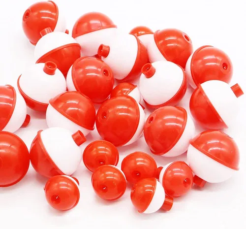Miniatura 4 de 60 flotadores de pesca, bobber de pesca de ABS duro a granel, flotadores redondos de boya con botón para accesorios de aparejos de pesca, 1/1.5