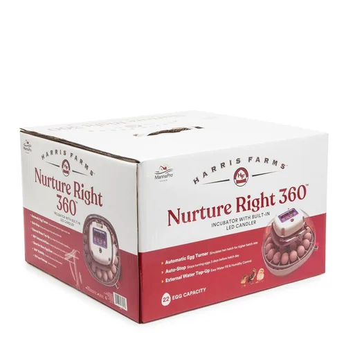 Miniatura 10 de Incubadora de huevos Harris Farms Nurture Right para incubar pollitos, con capacidad para 12-22 huevos, con volteador automático y control