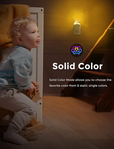 Miniatura 7 de LOHAS - Luz nocturna de dinosaurio para niños, luz nocturna LED con enchufe, del atardecer al amanecer, luces nocturnas LED Velociraptor enchufables