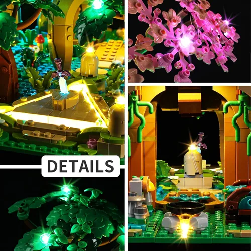 Miniatura 4 de Kyglaring Kit de iluminación LED compatible con Lego The Legend of Zelda Great Deku Tree 2 en 1 77092 (luces solamente, modelo no incluido)