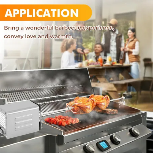 Miniatura 7 de YJINGRUI Motor de asador de 15 W, motor de barbacoa de 90 libras/88.2 lbs, motor de asador resistente para parrilla, motor eléctrico de barbacoa