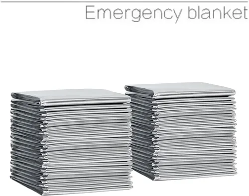 Miniatura 2 de Guo's hyekbe Manta de rescate Mylar de primeros auxilios, mantas de emergencia para equipos y equipos de supervivencia, diseñada para exteriores