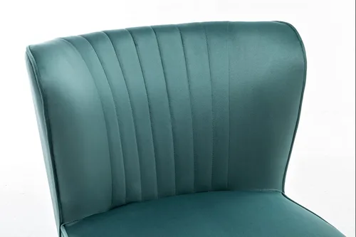 Miniatura 4 de Container Furniture Direct Silla moderna de terciopelo para sala de estar, dormitorio o entrada, diseño elegante y cómodo sin brazos con patas