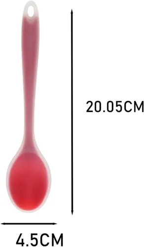 Miniatura 7 de SM SunniMix Cuchara de silicona semitransparente 3pcs Cuchara de sopa Cuchara de leche de café