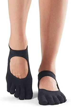 Miniatura 2 de ToeSox Bellarina - Calcetines antideslizantes con puntera completa para ballet, yoga, pilates, puntera de barra