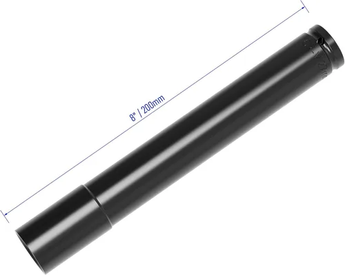 Miniatura 2 de Juego de accesorios de dados de 1/2 pulgada, 1.063 in de profundidad de 6 puntos de impacto de 8 pulgadas de longitud y adaptador de vástago
