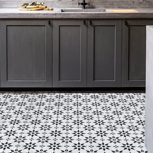 Miniatura 3 de GSS Designs - Plantilla de azulejos de joyas de 12 x 12 pulgadas, gran plantilla reutilizable para pintar y decorar la pared del piso, diseño