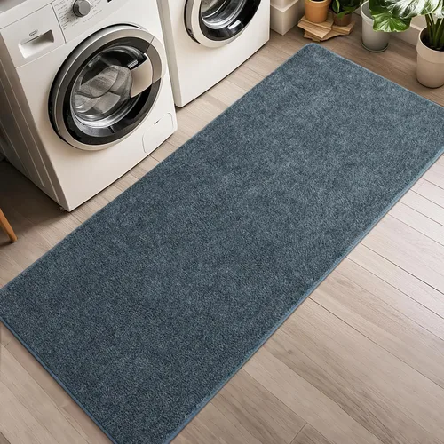 Miniatura 6 de Alfombra suave de pasillo de 2 x 6 pies para pasillos, alfombras pequeñas de cabecera de espuma viscoelástica gruesa para dormitorio, sala de estar