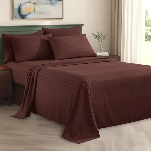 Miniatura 12 de Elegant Comfort Silky-Soft - Juego de sábanas de 4 piezas de calidad hotelera 1500 Premier, sin arrugas, tamaño matrimonial, color negro