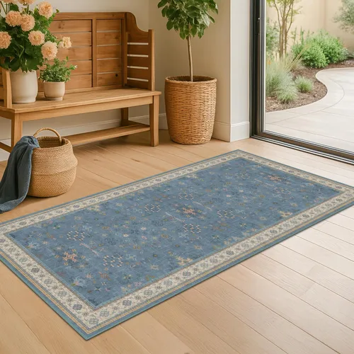 Miniatura 211 de Alfombra Boho Negra para Sala de Estar - Alfombra de Área Lavable de 10x14 Pies, Alfombras de Comedor para Debajo de la Mesa, Alfombra Suave de Pelo