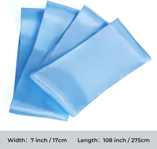 Miniatura 8 de Babenest Bandas de satén para silla, 50 lazos mejorados para silla, lazos para bodas, banquetes, fiestas, Pascua, Navidad, baby shower, decoración