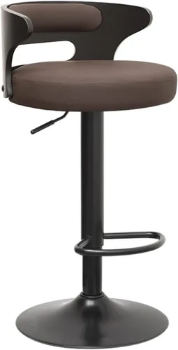 Miniatura 12 de Taburetes de bar altos de piel sintética mate para sala de estar, silla de bar, respaldo de muebles de cocina, taburete alto, taburete nórdico