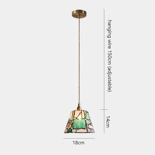 Miniatura 4 de Lámpara colgante vintage mini lámpara de techo de vidrio retro latón colgante luz para cocina isla comedor E27/E26 enchufes