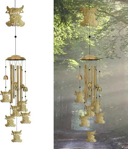 Miniatura 9 de Campanillas de viento únicas para exteriores – Campanillas de viento grandes de hadas para decoración al aire libre, hogar, césped, porche, patio