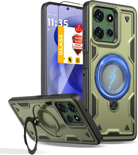 Miniatura 156 de Funda magnética para Google Pixel 9A compatible con cargador inalámbrico MagSafe, para Pixel 9A, funda de teléfono integrada de 360 °, con 2
