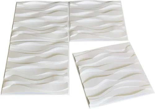 Miniatura 82 de Art3d Panel de Pared de Diamante 3D de PVC Dentado a Juego-Negro Mate, para Decoración Interior Residencial y Comercial Diamante mate negro