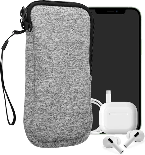 Miniatura 67 de kwmobile Funda universal para teléfono tamaño XS - 3,5/4 pulgadas - Funda de neopreno para teléfono inteligente con cremallera - Funda impermeable